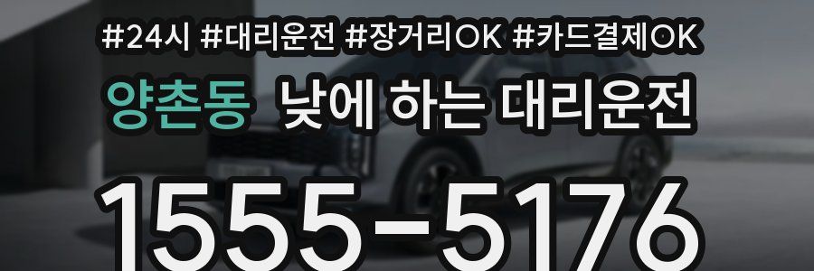 양촌동 낮에 하는 대리운전