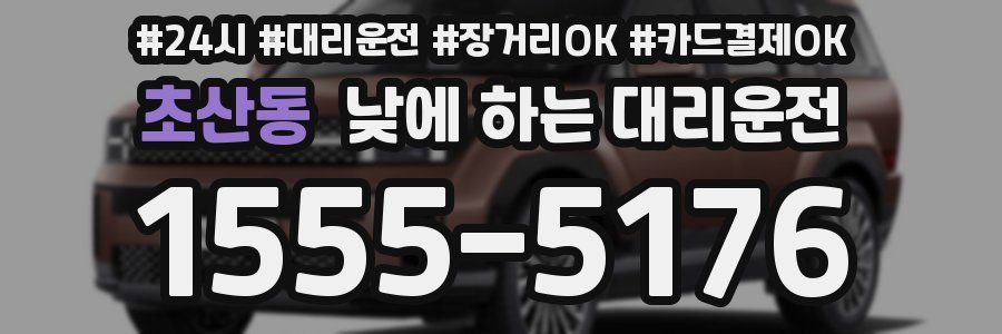 초산동 낮에 하는 대리운전