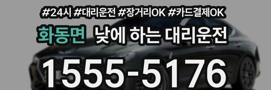 화동면 낮에 하는 대리운전