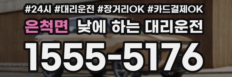 은척면 낮에 하는 대리운전