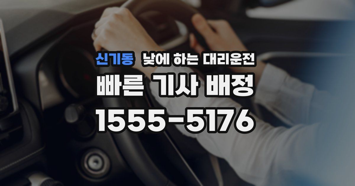 신기동 낮에 하는 대리운전