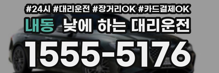 내동 낮에 하는 대리운전