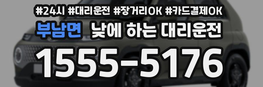 부남면 낮에 하는 대리운전