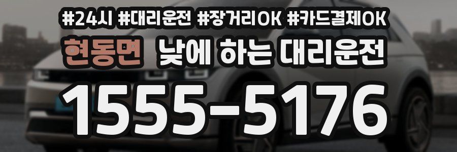 현동면 낮에 하는 대리운전