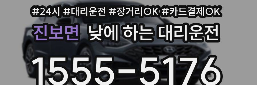 진보면 낮에 하는 대리운전