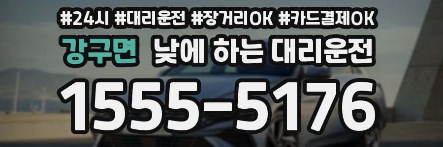 강구면 낮에 하는 대리운전