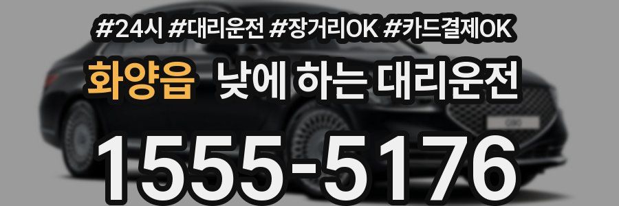 화양읍 낮에 하는 대리운전