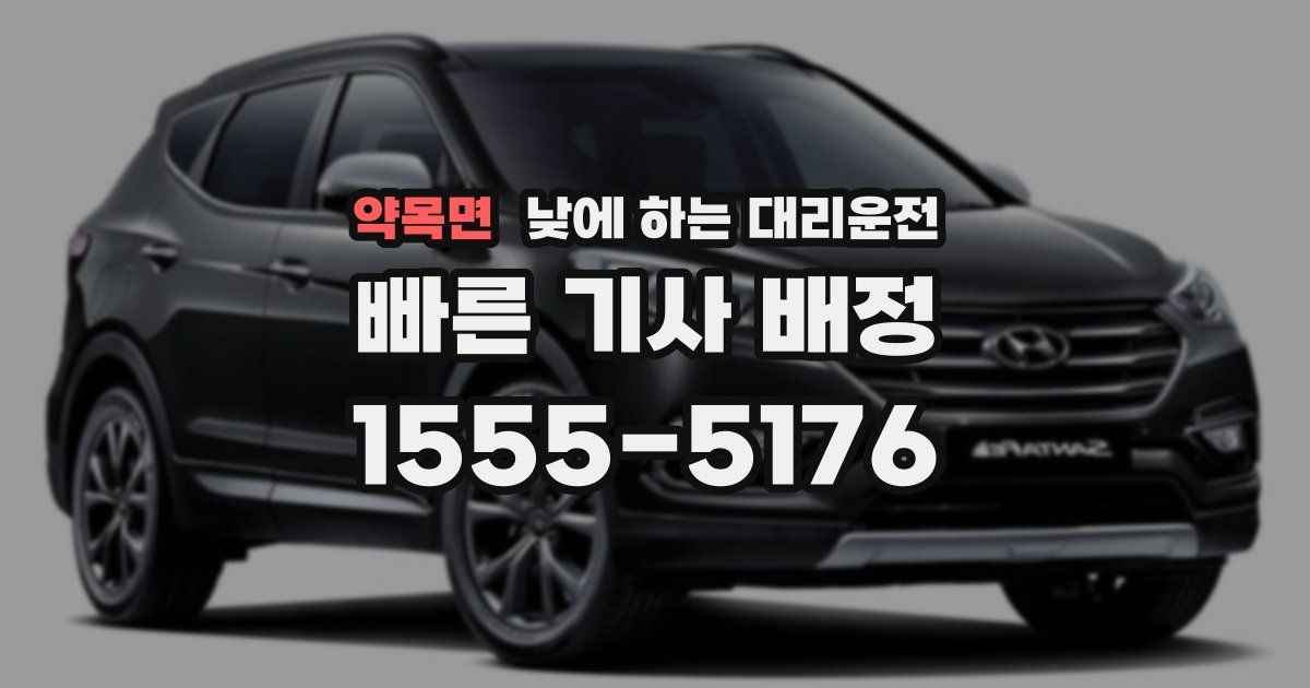 약목면 낮에 하는 대리운전