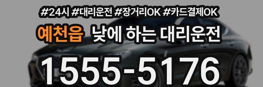 예천읍 낮에 하는 대리운전