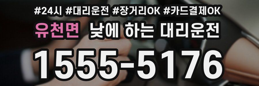 유천면 낮에 하는 대리운전