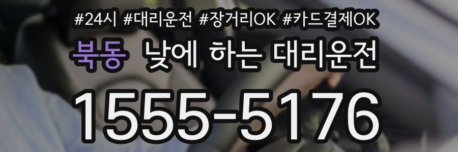 북동 낮에 하는 대리운전