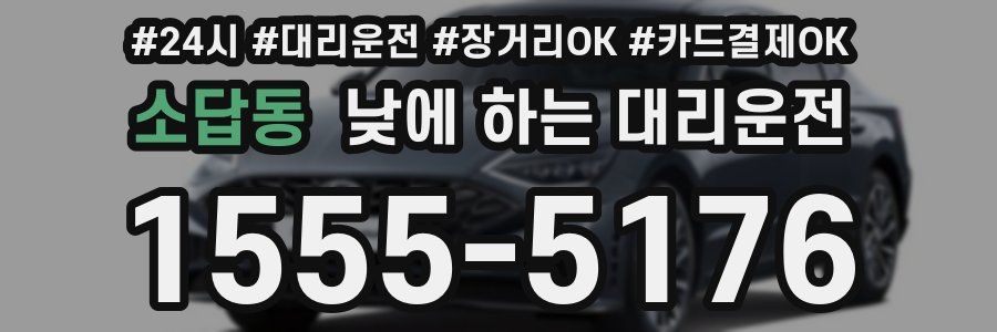 소답동 낮에 하는 대리운전