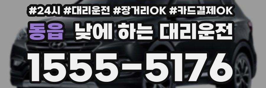 동읍 낮에 하는 대리운전