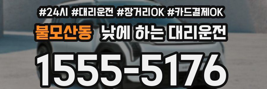 불모산동 낮에 하는 대리운전