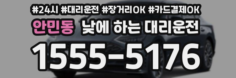 안민동 낮에 하는 대리운전