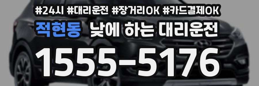 적현동 낮에 하는 대리운전