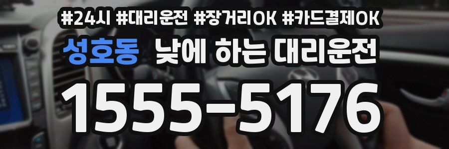 성호동 낮에 하는 대리운전