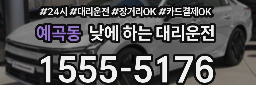 예곡동 낮에 하는 대리운전
