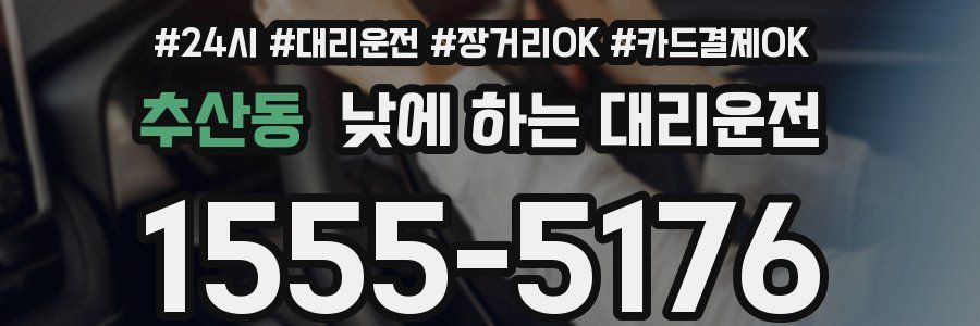 추산동 낮에 하는 대리운전