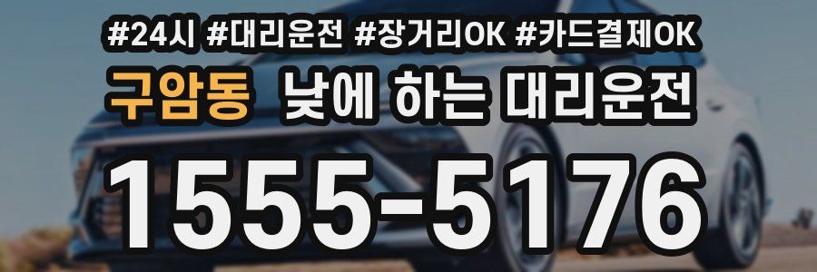 구암동 낮에 하는 대리운전