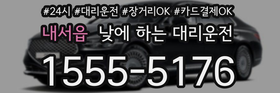 내서읍 낮에 하는 대리운전