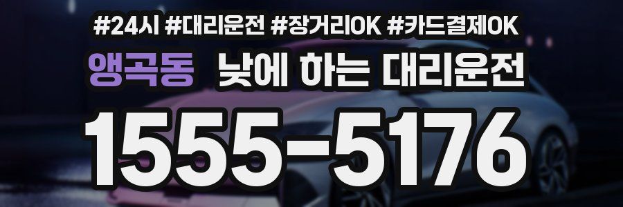앵곡동 낮에 하는 대리운전