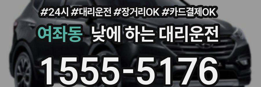 여좌동 낮에 하는 대리운전