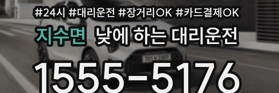 지수면 낮에 하는 대리운전