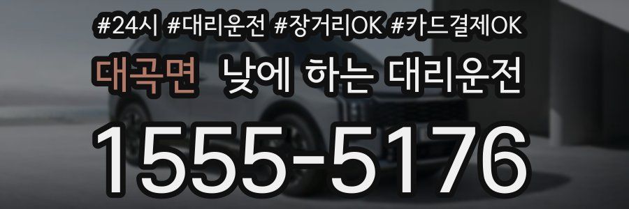 대곡면 낮에 하는 대리운전