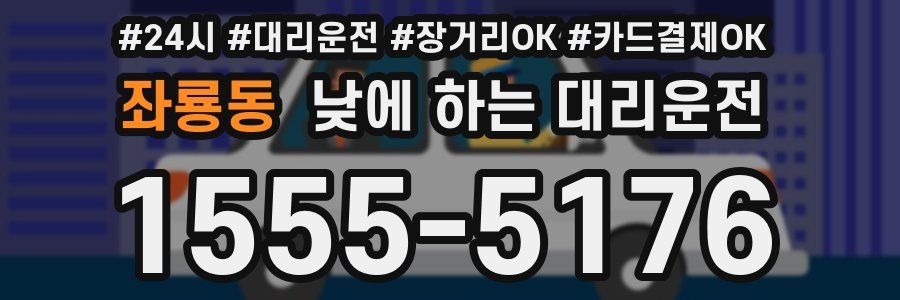 좌룡동 낮에 하는 대리운전