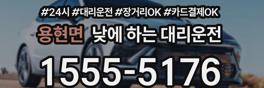 용현면 낮에 하는 대리운전