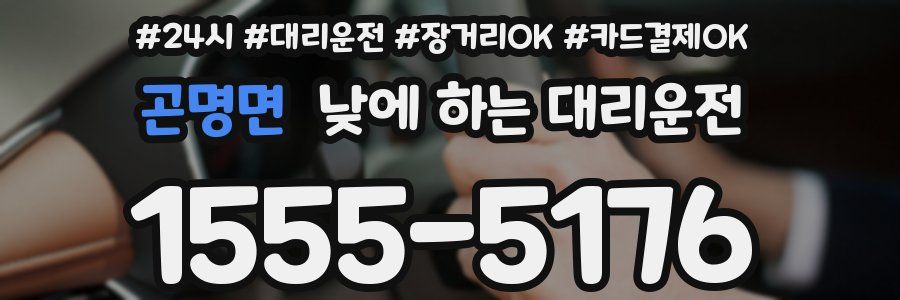 곤명면 낮에 하는 대리운전