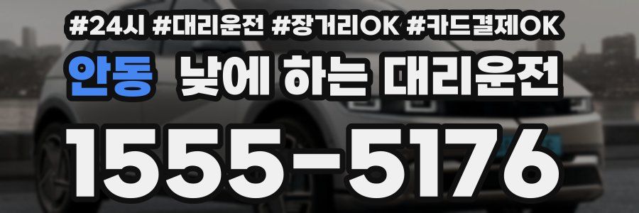 안동 낮에 하는 대리운전