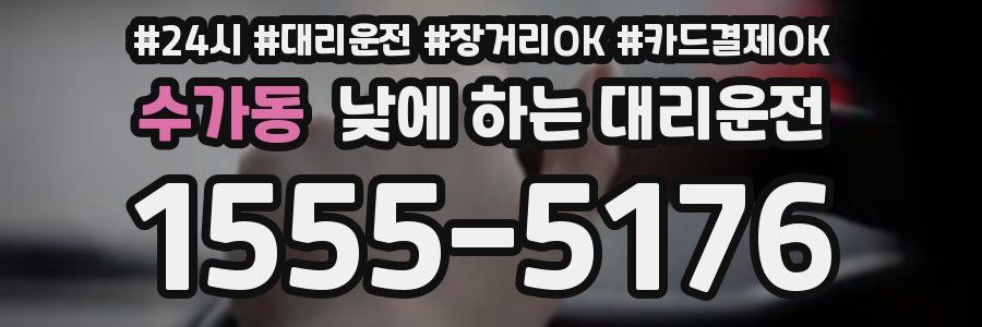 수가동 낮에 하는 대리운전