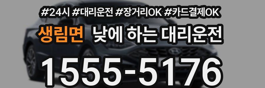 생림면 낮에 하는 대리운전