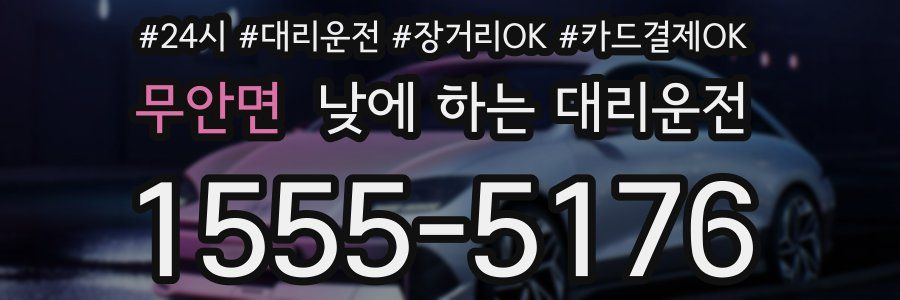 무안면 낮에 하는 대리운전