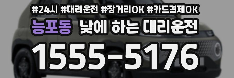 능포동 낮에 하는 대리운전