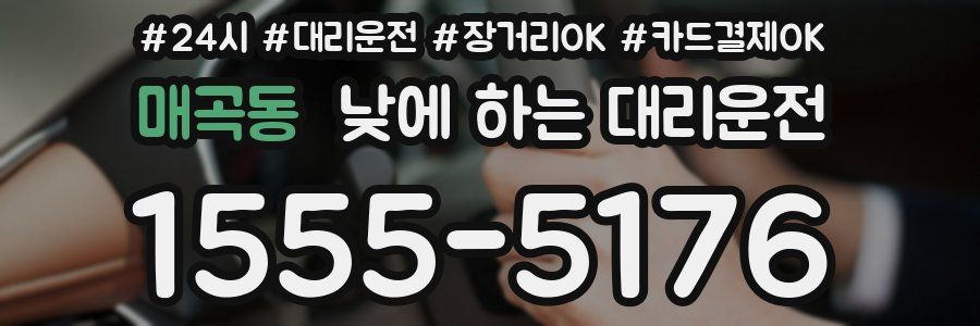 매곡동 낮에 하는 대리운전