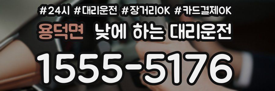 용덕면 낮에 하는 대리운전