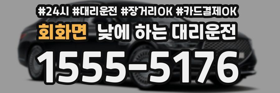 회화면 낮에 하는 대리운전