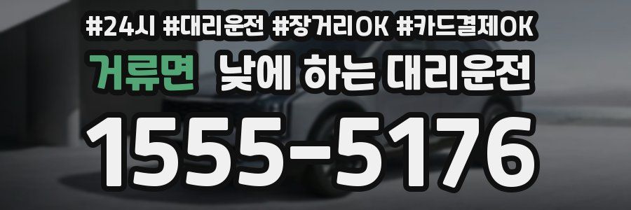 거류면 낮에 하는 대리운전