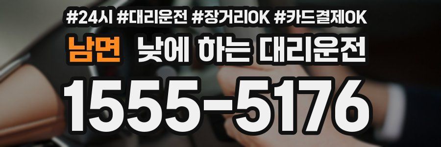 남면 낮에 하는 대리운전