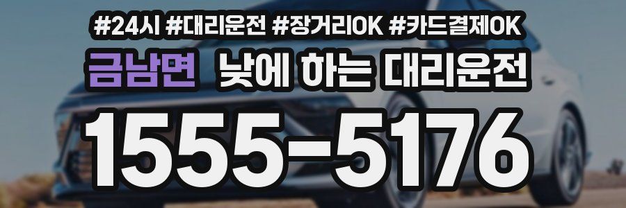 금남면 낮에 하는 대리운전