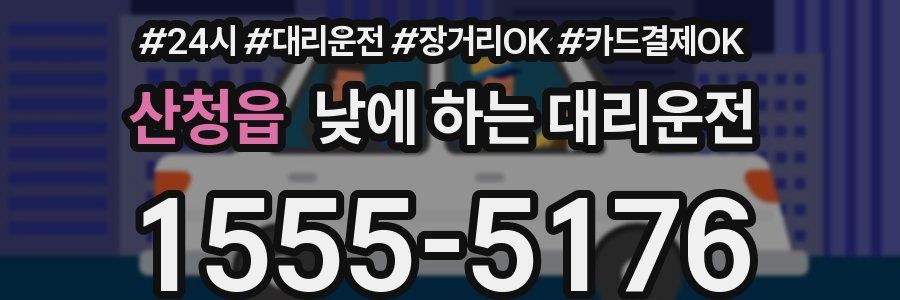 산청읍 낮에 하는 대리운전