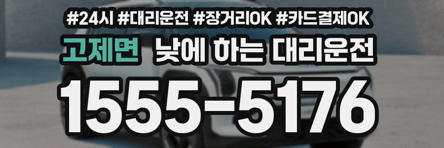 고제면 낮에 하는 대리운전