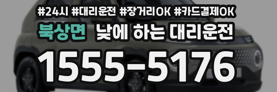북상면 낮에 하는 대리운전