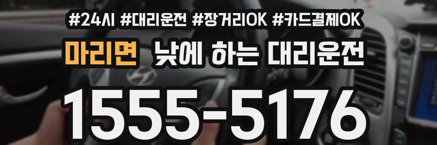 마리면 낮에 하는 대리운전