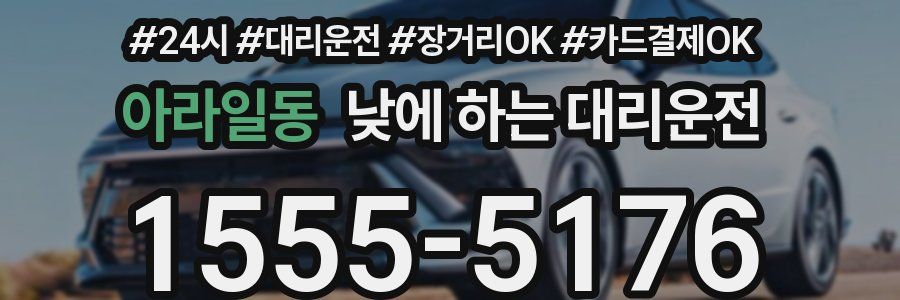 아라일동 낮에 하는 대리운전