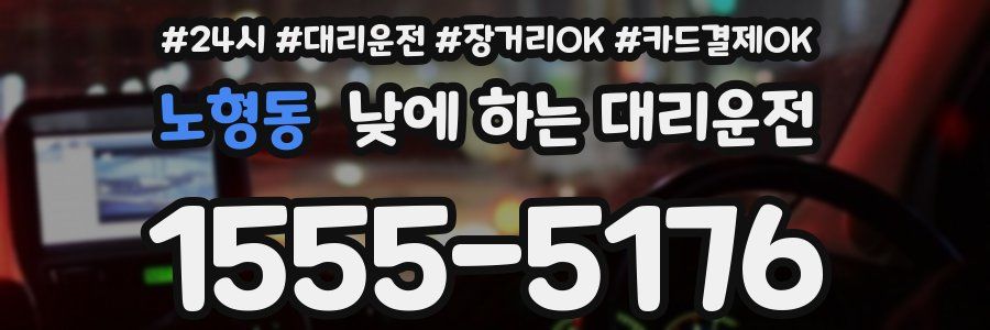 노형동 낮에 하는 대리운전
