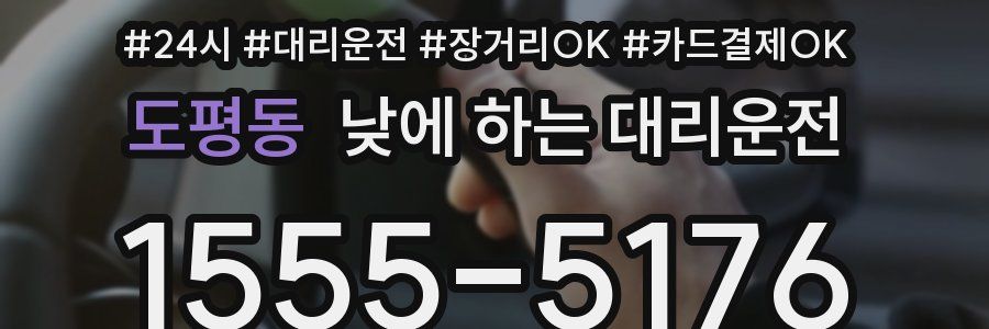 도평동 낮에 하는 대리운전